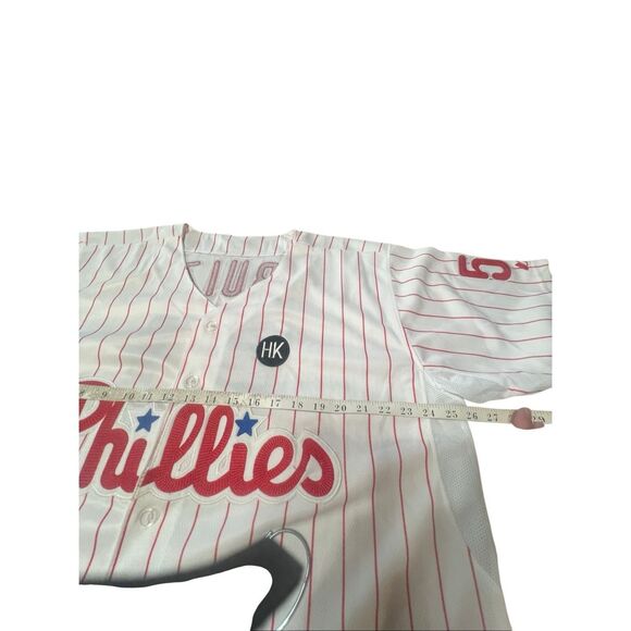 Carlos Ruiz / Harry Kalas Majestic Cool Base Men’s Philadelphia Phillies Jerse - Picture 3 of 6